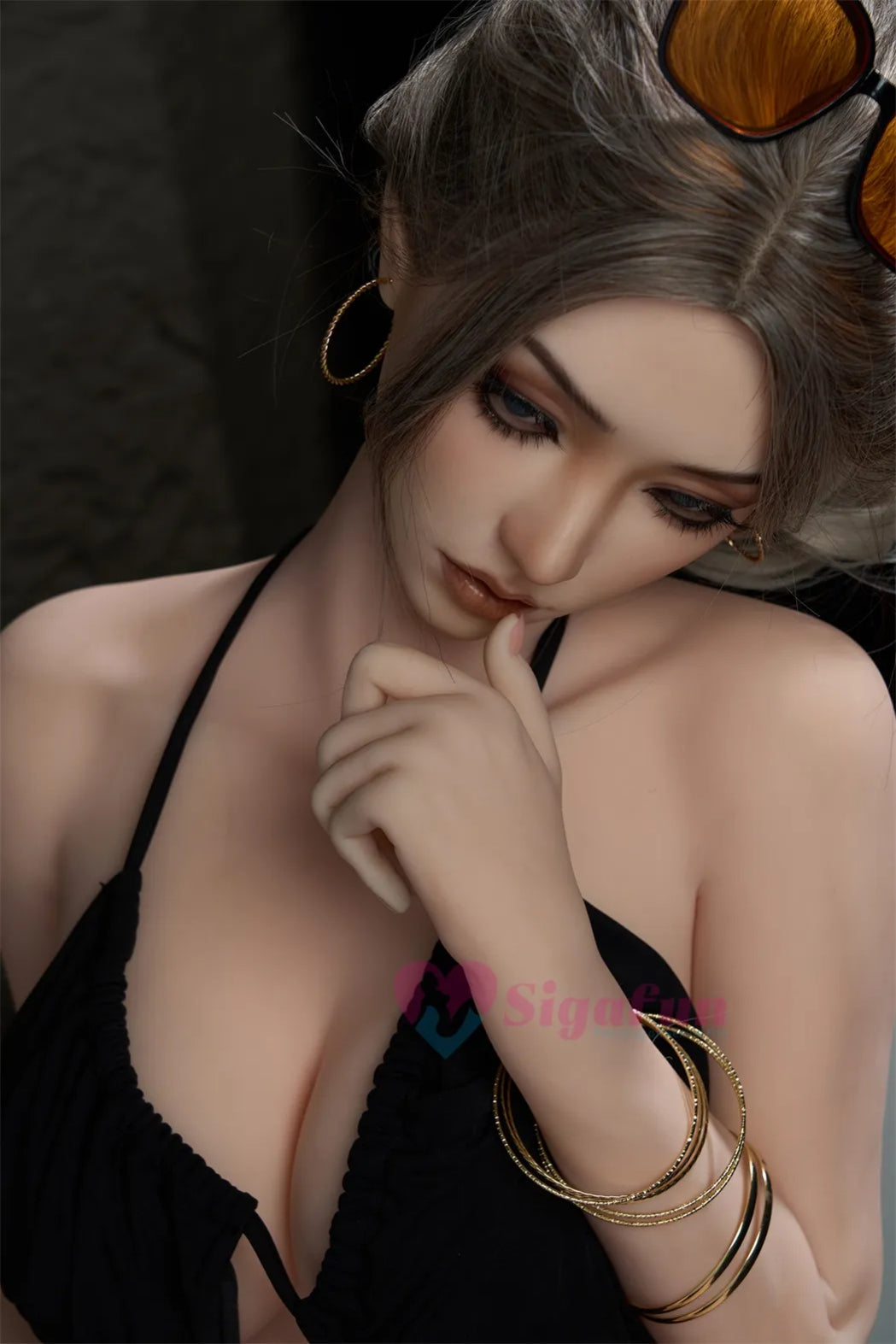 Sigafun | Ethyl 5Ft 5/164cm Flexible Large Breast Silicone Head Sex Doll (US Stock)