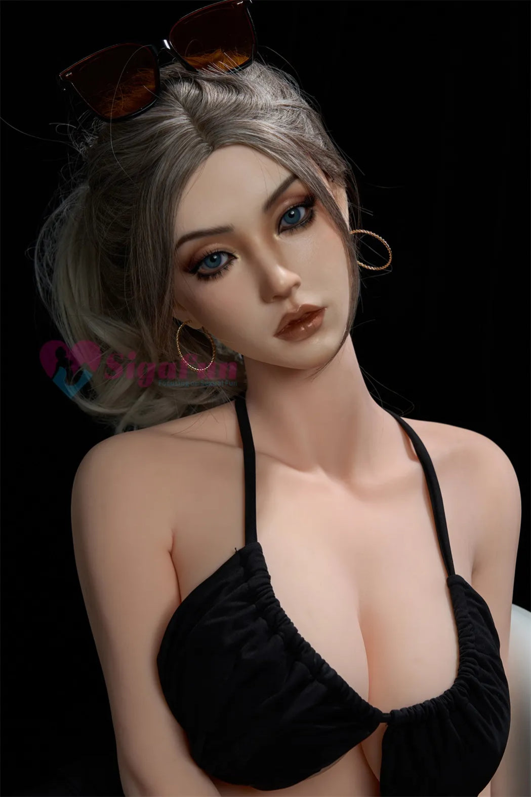 Sigafun | Ethyl 5Ft 5/164cm Flexible Large Breast Silicone Head Sex Doll (US Stock)