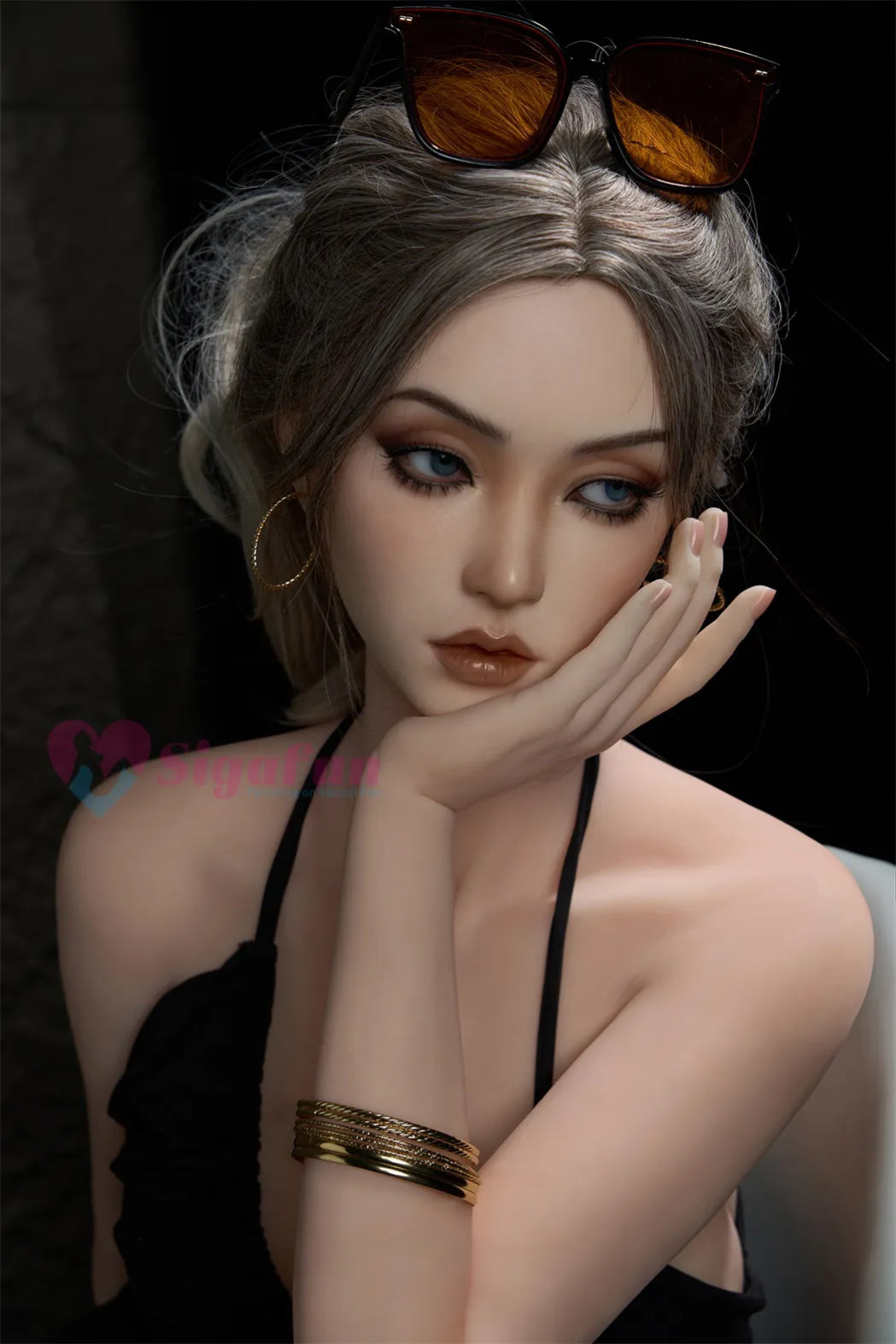 Sigafun | Ethyl 5Ft 5/164cm Flexible Large Breast Silicone Head Sex Doll (US Stock)