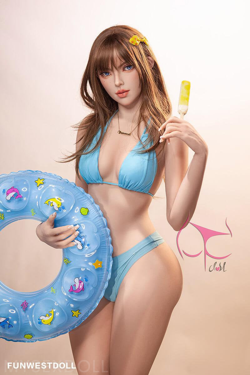 Funwest | Dolly 5ft 2/157cm Flexible Small Breast TPE Sex Doll (Customizable)
