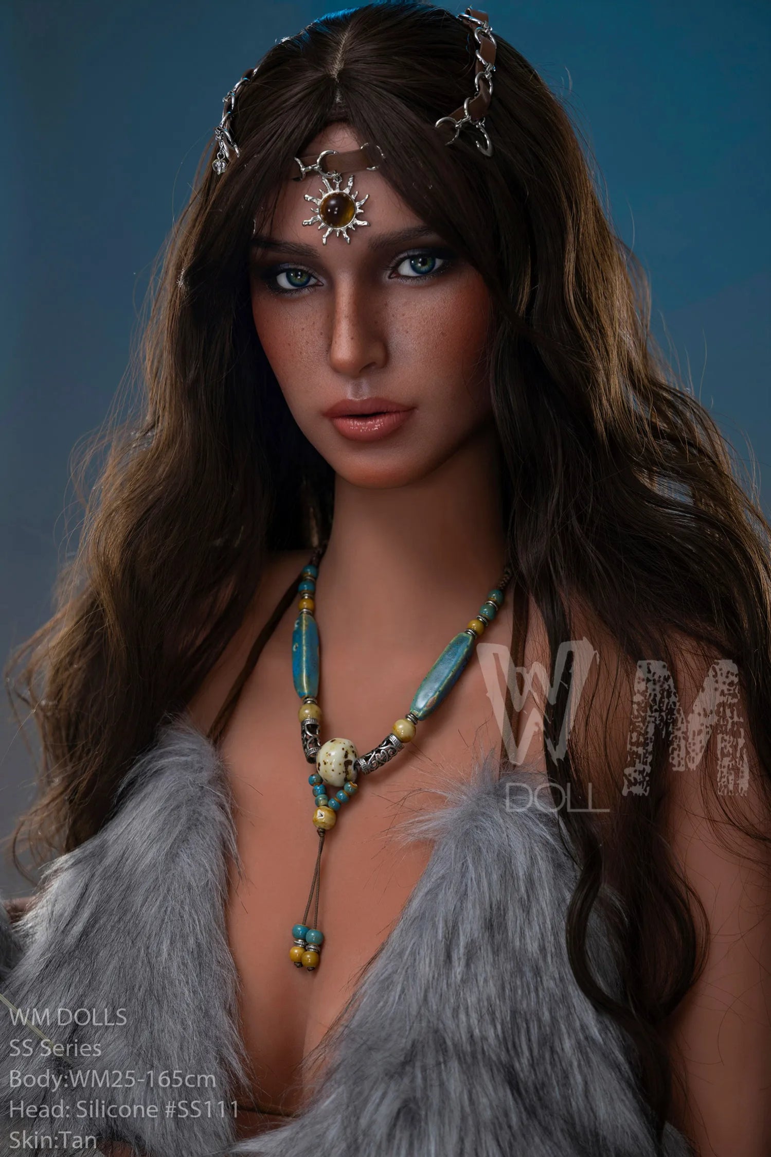 WM | Ludivina 5ft 5/165cm lifelike Large Breast Silicone Head Sex Doll (Customizable)