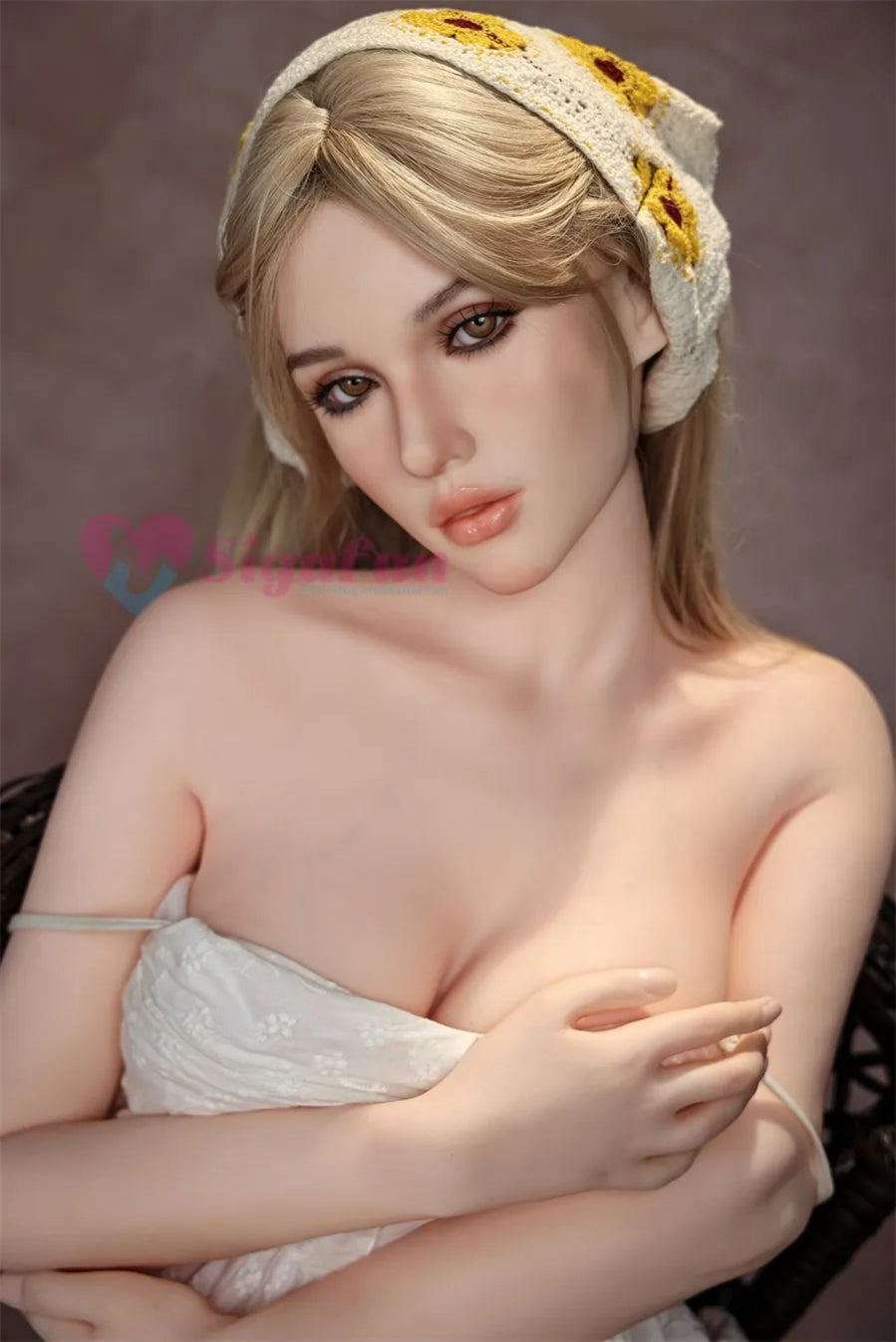 Sigafun | Lorina 5Ft 4/163cm Flexible Large Breast Silicone Head Sex Doll (US Stock )