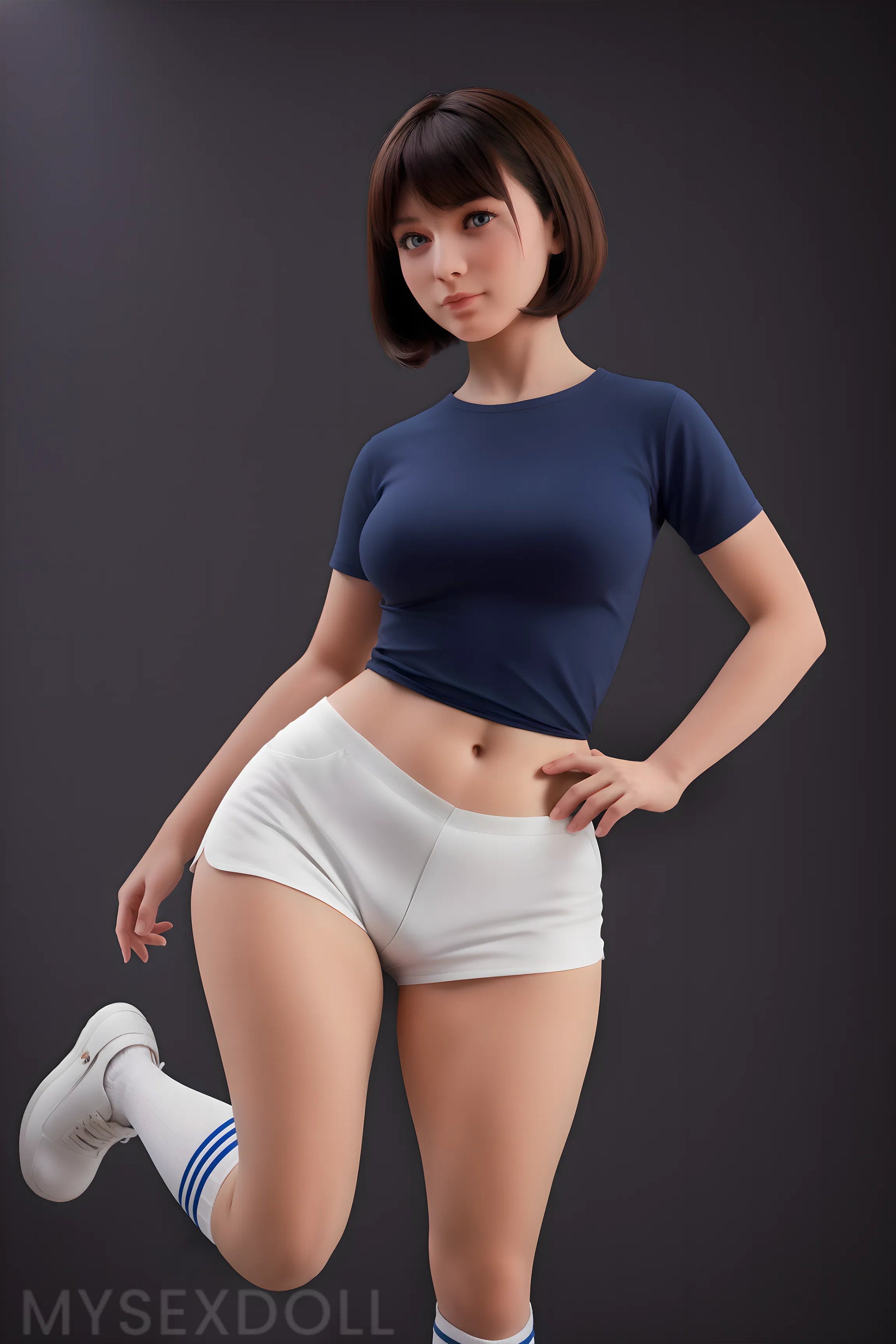 Aibei | Johnna 4ft 11/151cm Flexible Large Breast Silicone Head Sex Doll (Customizable)