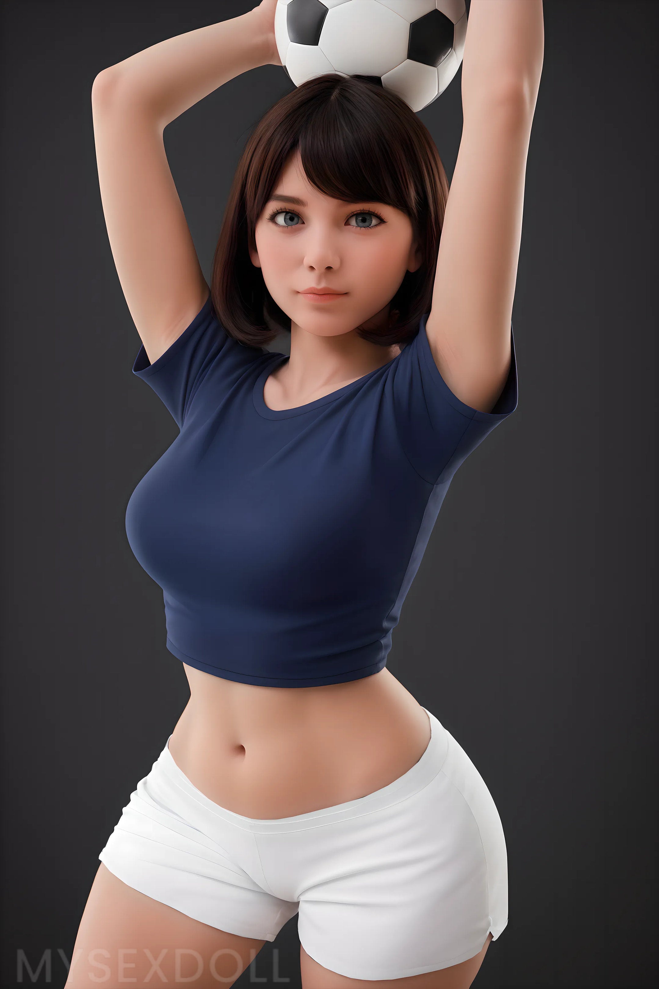 Aibei | Johnna 4ft 11/151cm Flexible Large Breast Silicone Head Sex Doll (Customizable)