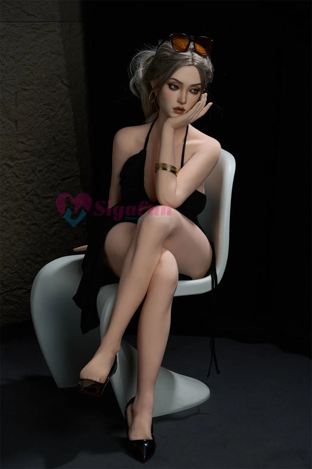 Sigafun | Ethyl 5Ft 5/164cm Flexible Large Breast Silicone Head Sex Doll (US Stock)