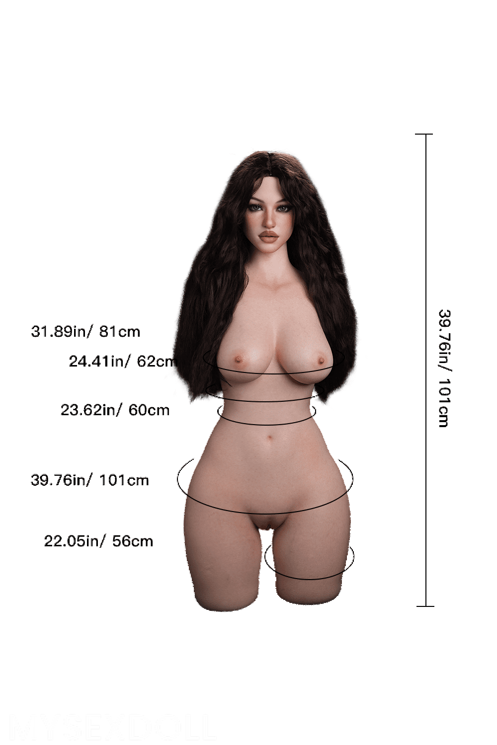 Erovenus | Althaea 3Ft 4/101cm Elastic Large Breast Silicone Torso (US Stock)