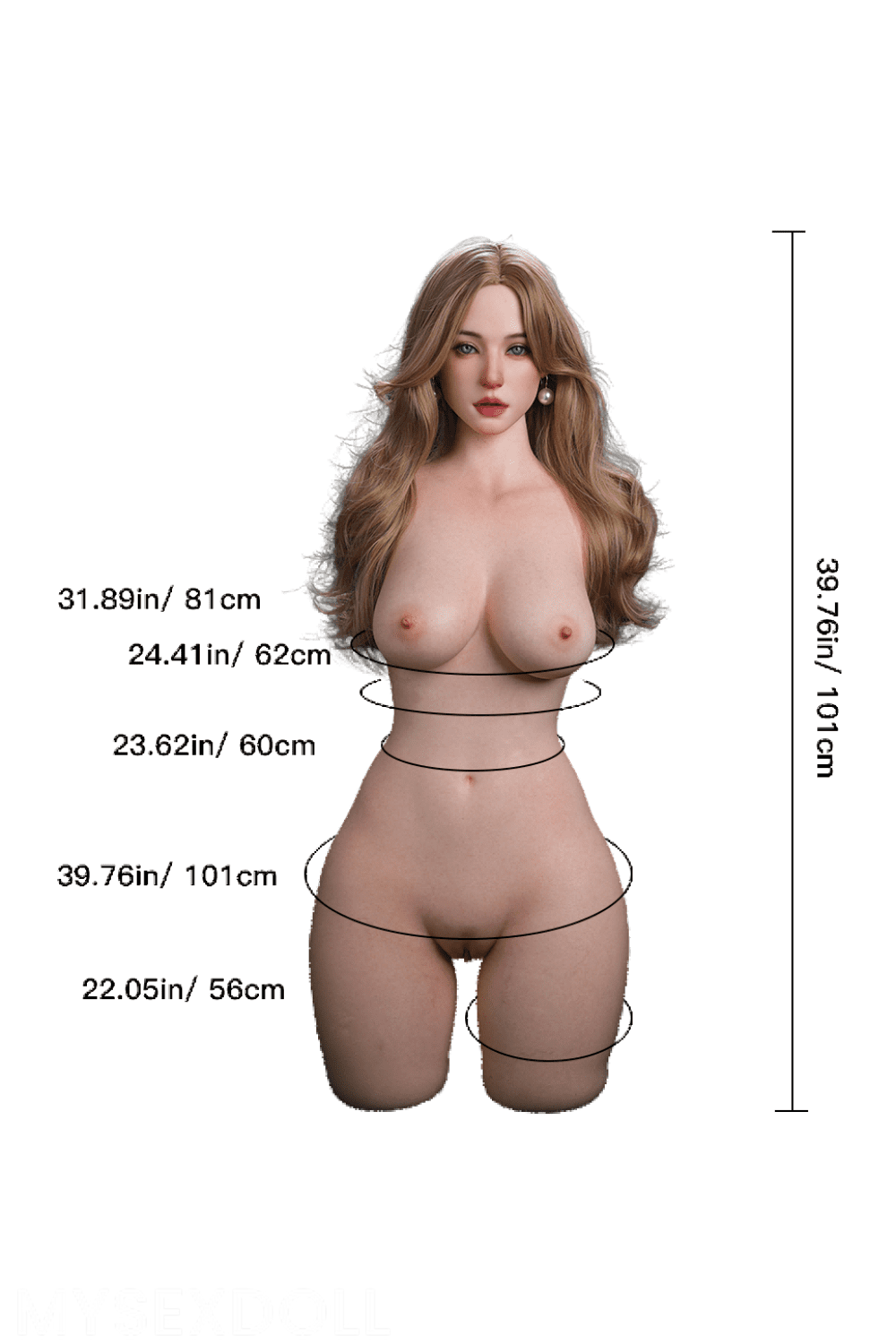 Erovenus | Xenophon 3Ft 6/106cm Elastic Large Breast Silicone Torso (US Stock)