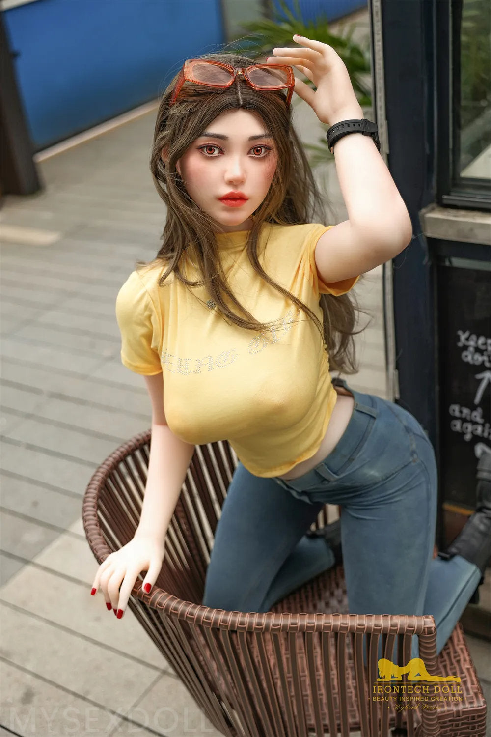 Irontech | Kandra 5Ft 3/159cm Refined Medium Breast Silicone Head Sex Doll (Customizable)
