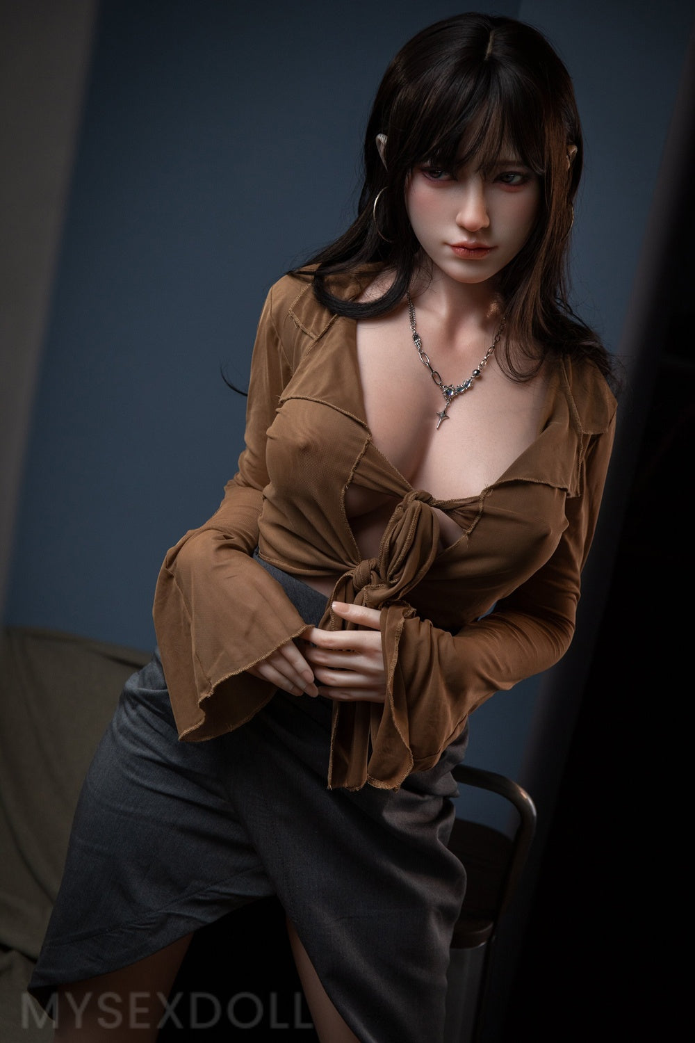JXDOLL | Nubia 5ft 3/160cm Exquisite Large Breast Silicone Head Sex Doll (US Stock)