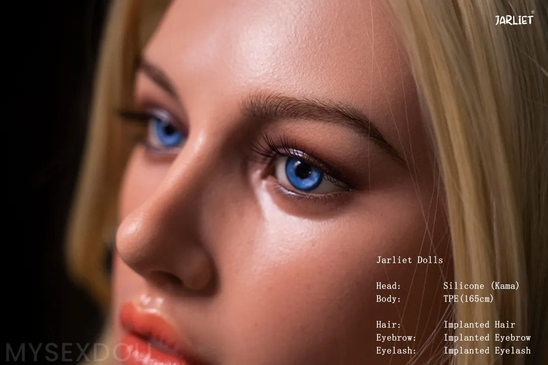Jarliet | Nicki 5Ft 4/165cm Realistic Large Breast Silicone Head Sex Doll (Customizable)