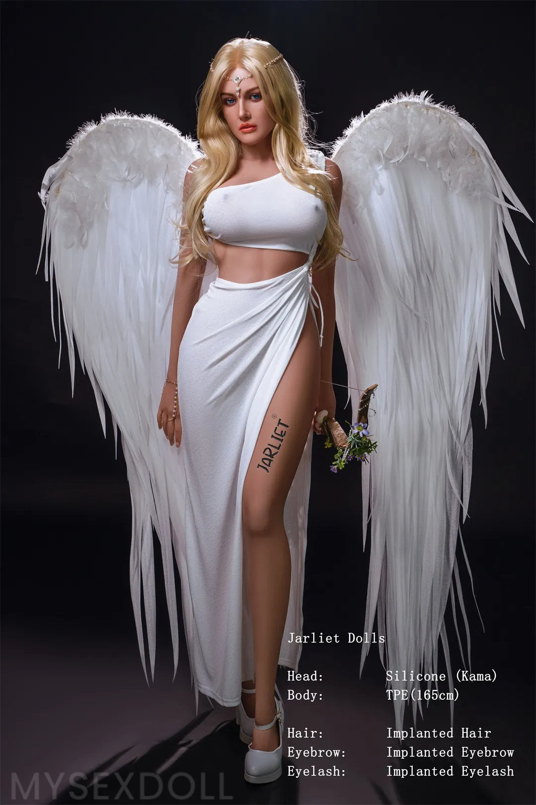 Jarliet | Nicki 5Ft 4/165cm Realistic Large Breast Silicone Head Sex Doll (Customizable)