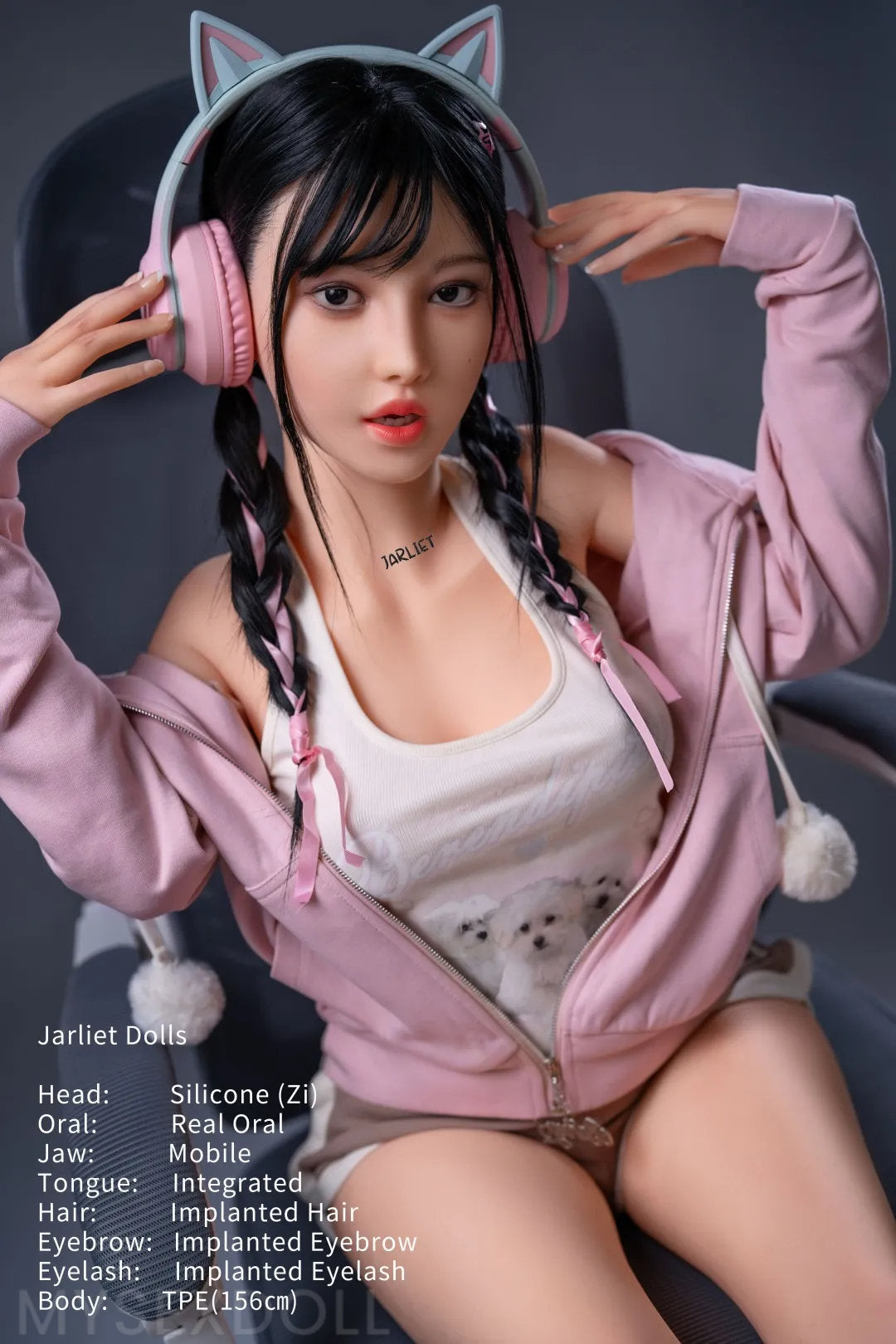 Jarliet | Latanya 5Ft 1/156cm Flexible Large Breast Silicone Head Sex Doll (Customizable)