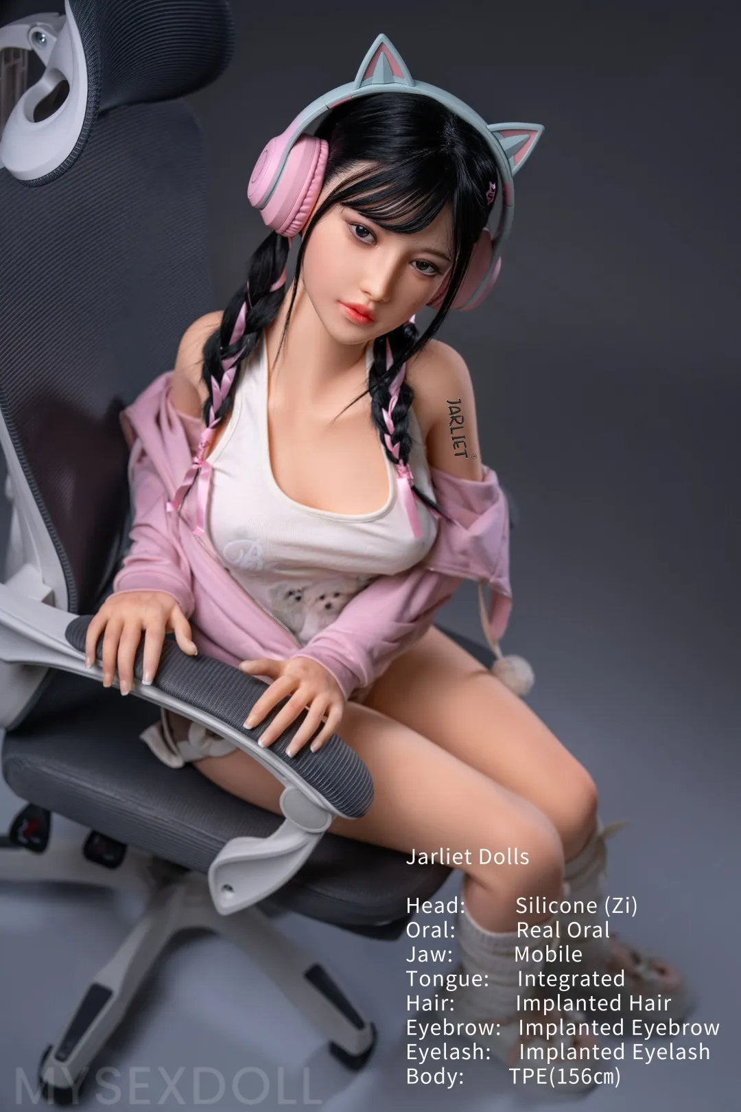 Jarliet | Latanya 5Ft 1/156cm Flexible Large Breast Silicone Head Sex Doll (Customizable)