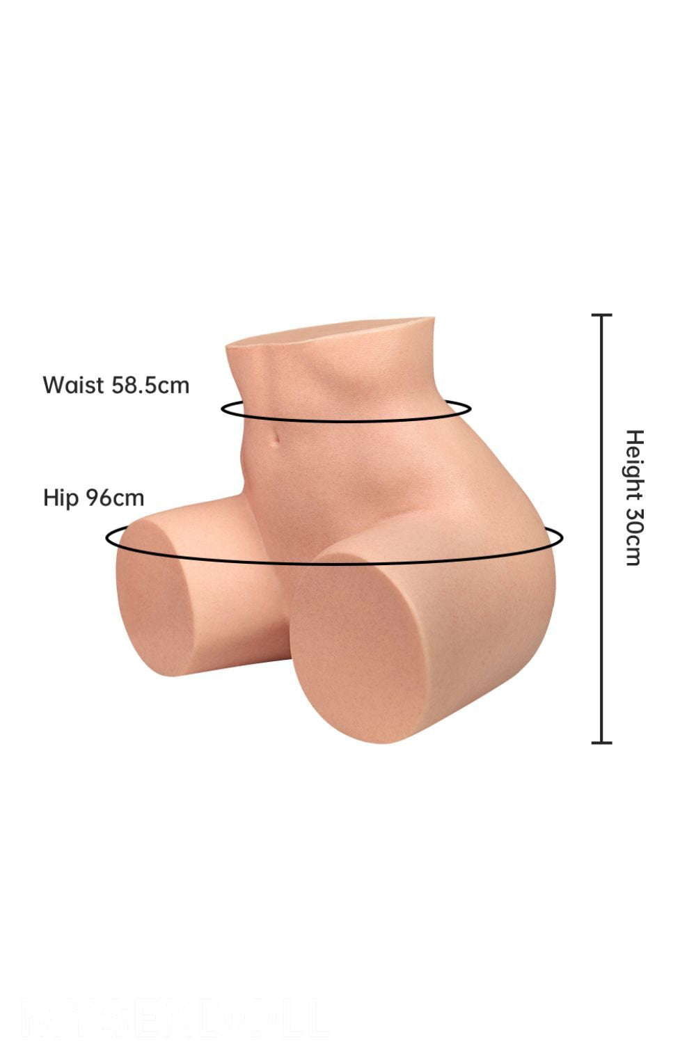 LoveNestle | Lettie 12 in / 30 cm Delicate Silicone Torso (US Stock)