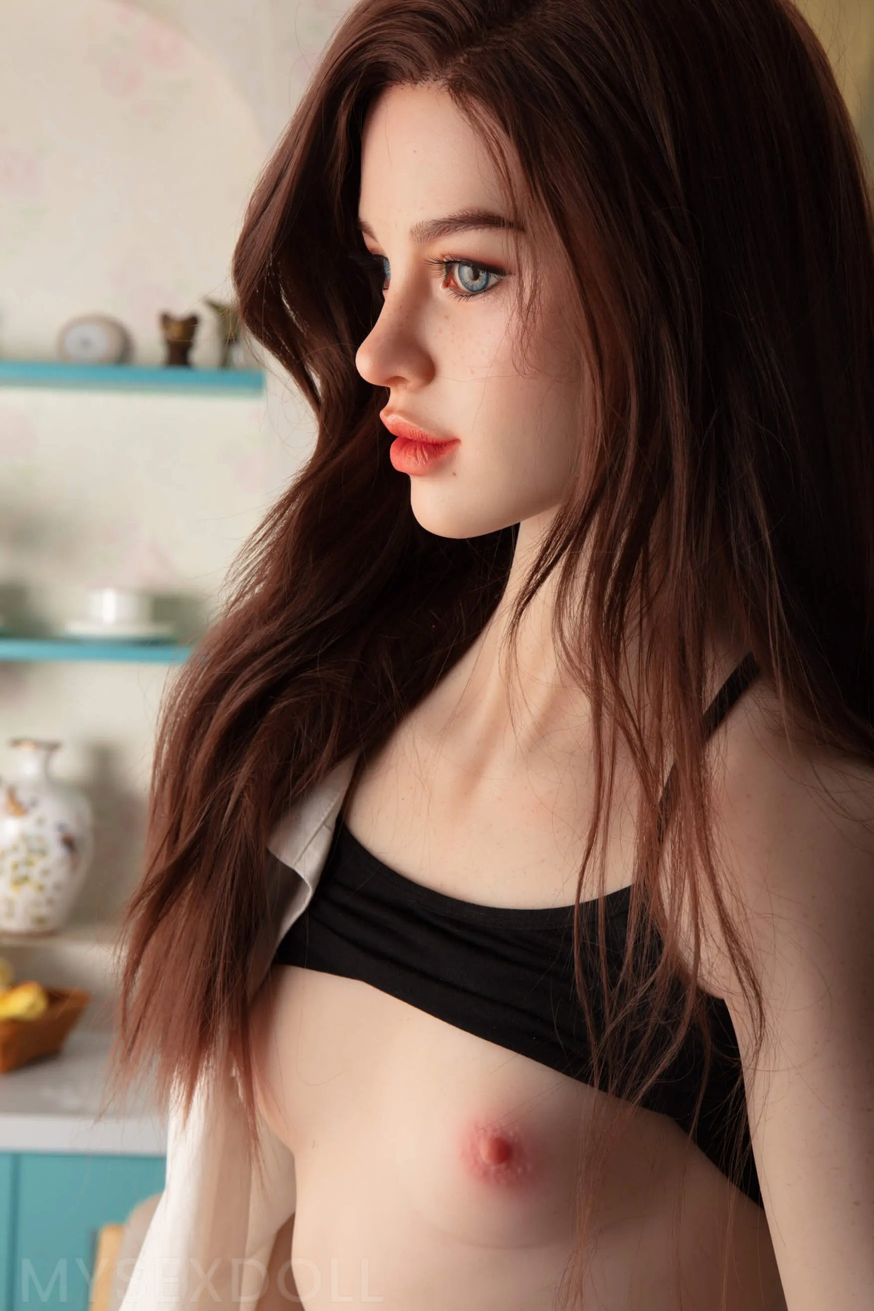 Starpery | Meghann 5Ft 7/171cm Realistic Small Breast Silicone Head Sex Doll (Customizable)