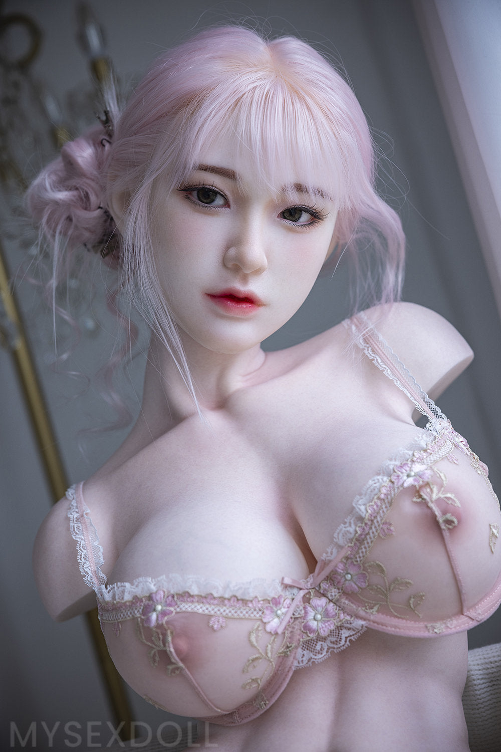 Starpery | Lillie 2Ft 9/85cm Realistic Large Breast Silicone Head Torso (Customizable)