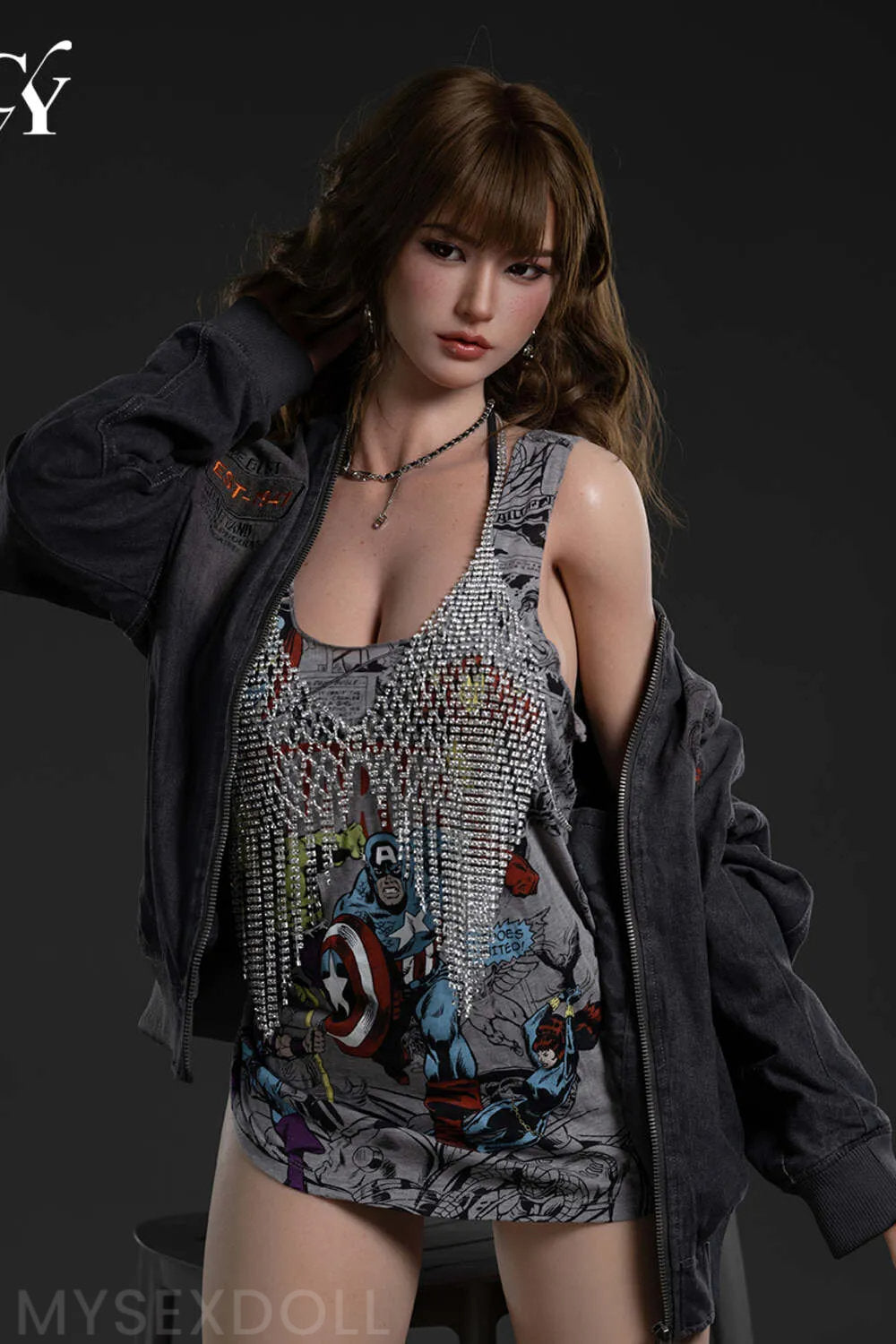 TOP-CYDOLL | Vespera 5Ft 6/168cm lifelike Large Breast Silicone Head Sex Doll (Customizable)